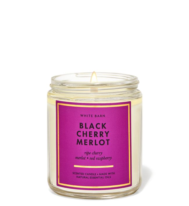 Black Cherry Merlot -1wick candle-Banth & Body Works