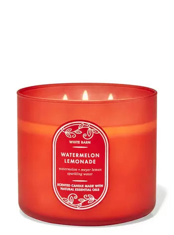 Watermelon Lemonade- 3 wick candle - Bath & Body Works