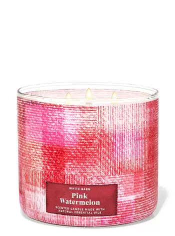 Pink Watermelon-3 wick Candle-Bath & Body Works