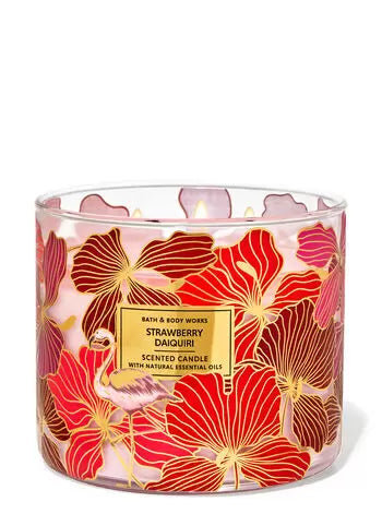 Strawberry Daiquiri -3 wick Candle-Bath & Body Works