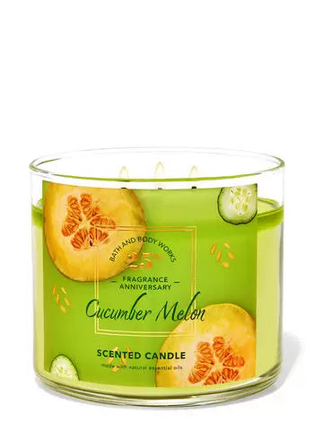 Cucumber Melon-3 wick candle-Bath & Body Works