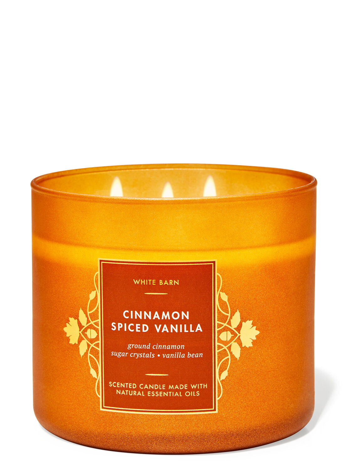 Cinnamon Spice Vanilla-3 wick Candle-Bath & Body Works