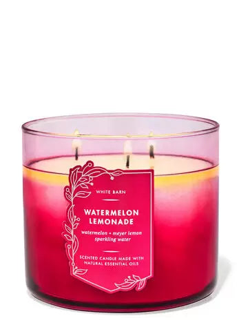 Watermelon Lemonade- 3 wick candle - Bath & Body Works