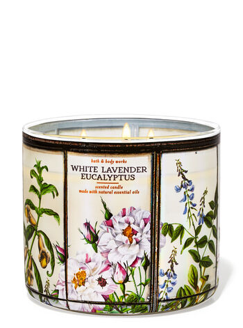 White Lavender Eucalyptus - 3-Wick Candle - Bath & Body Works