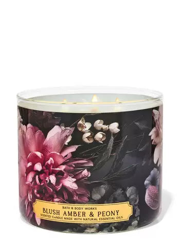 Blush Amber & Peony 3-Wick Candle-Bath & Body Works