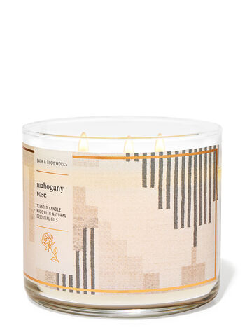 Mahogany Rose 3-Wick Candle Bath & Body Works