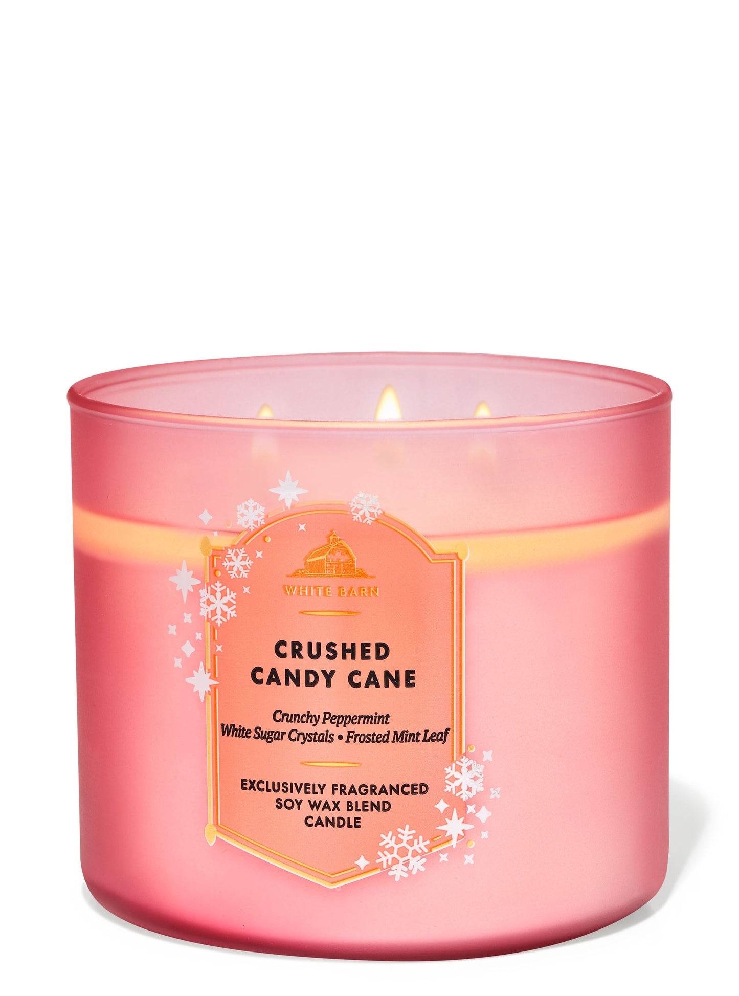 Crushed Candy Cane 3-Wick Candle- Bath & Body Works