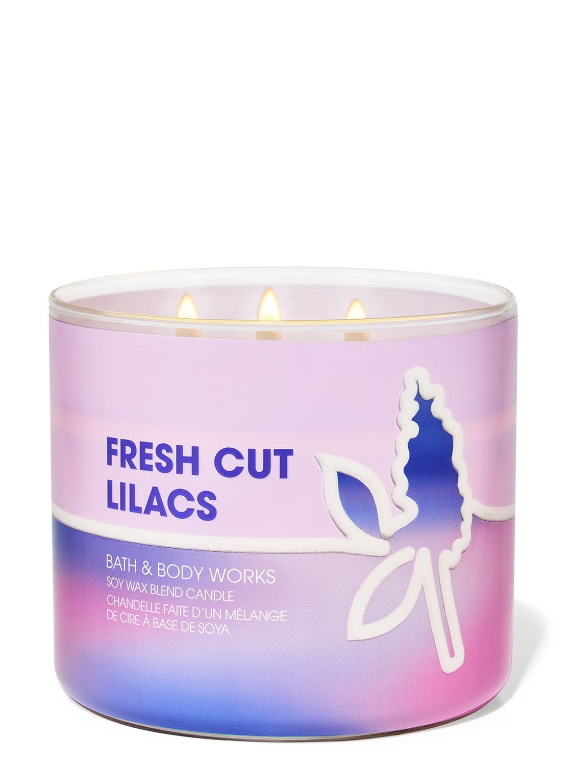 Fresh Cut Lilacs 3 Wick Candle - Bath & Body Works