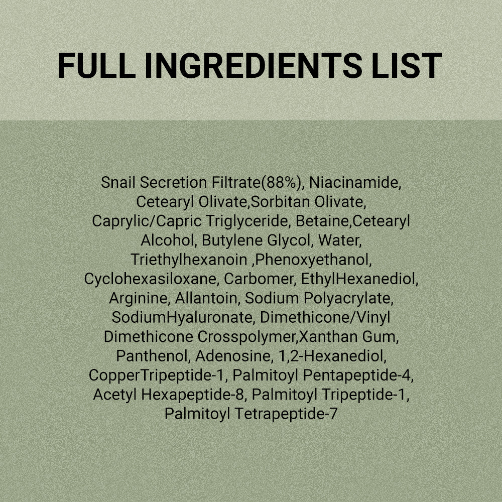 Snail Mucin 88 + Peptide Facial Cream - Jumiso