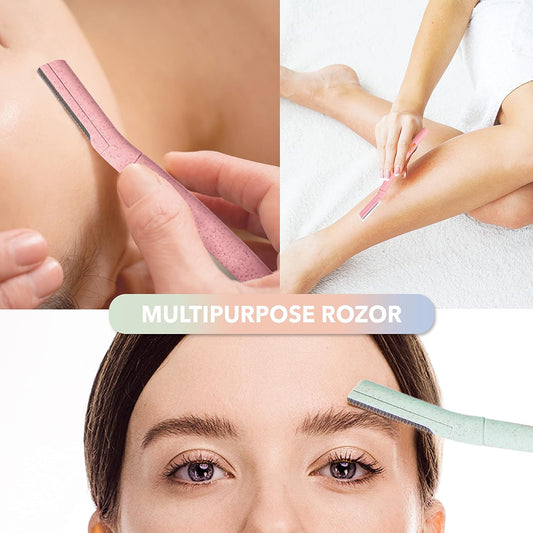 Biodegradable face & eyebrow razors 12 pcs- toda natural Beauty