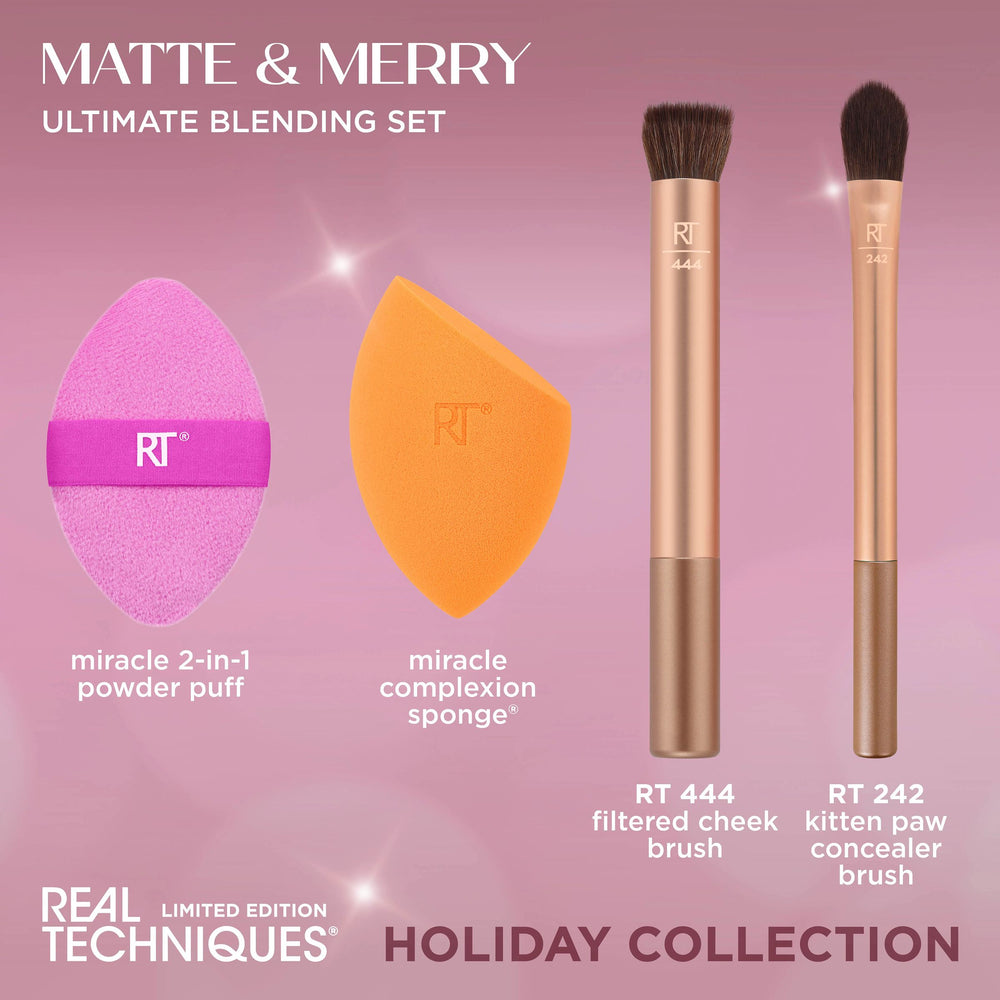 Matte & Merry Ultimate Blending Brush Set- Real Techniques