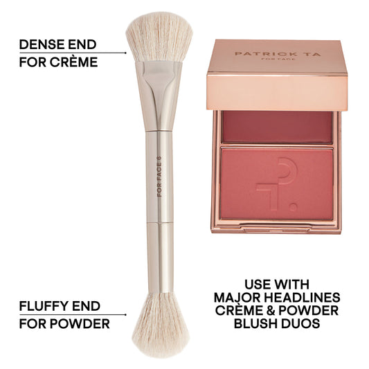 Dual Ended Precision Blush Brush - Patrick Ta For Face