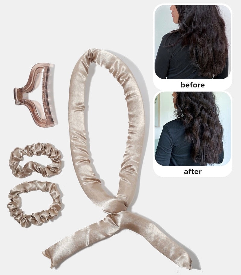 Heat-Free Satin Hair Curling Rod Set-AOA