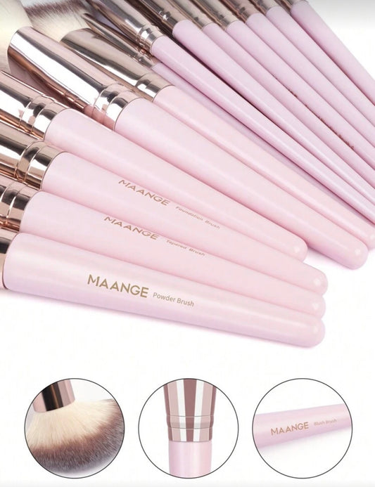 Pro Makeup Brush 20 Pieces With Bag - Maange