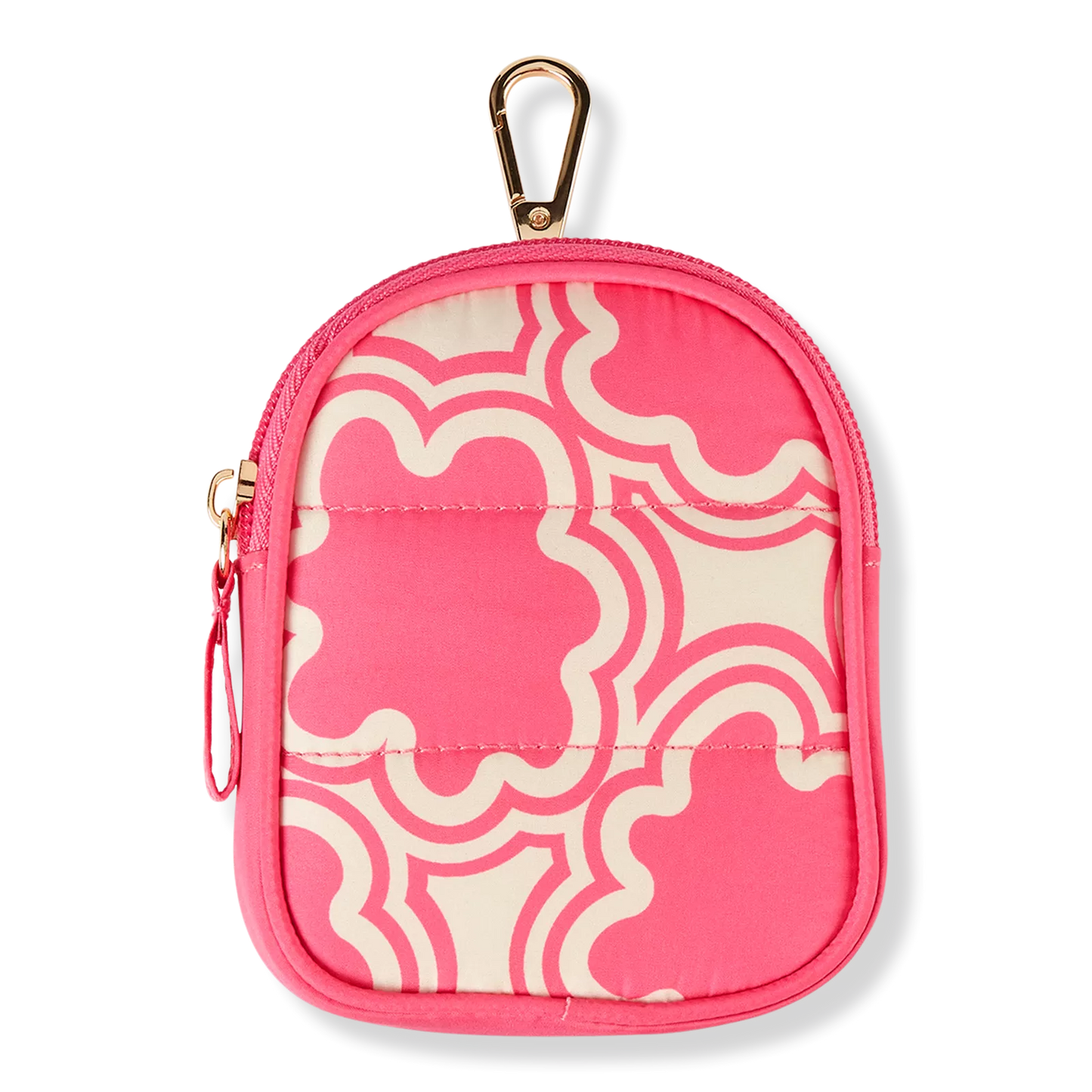 Floral Pink Water Bottle Pouch With Keychain - Tartan+Twine