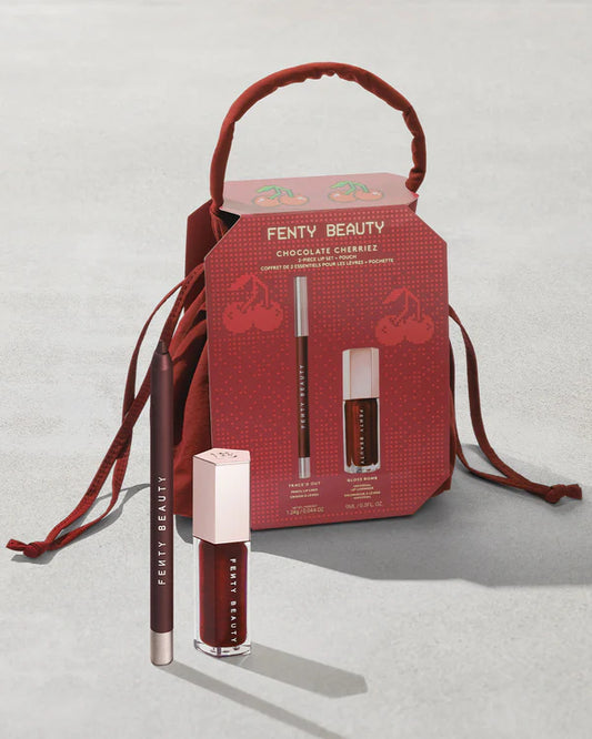 Chocolate Cherriez 2-piece Lip Set + Pouch - Fenty Beauty