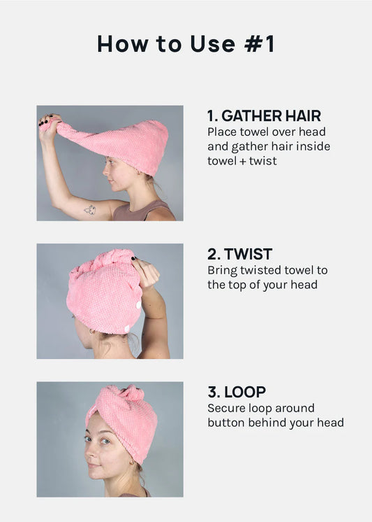 Microfiber hair towel-AOA