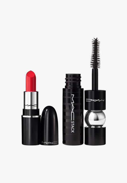 Mini Mac Lustre Glass Lipstick +Macstck Mascara - MAC