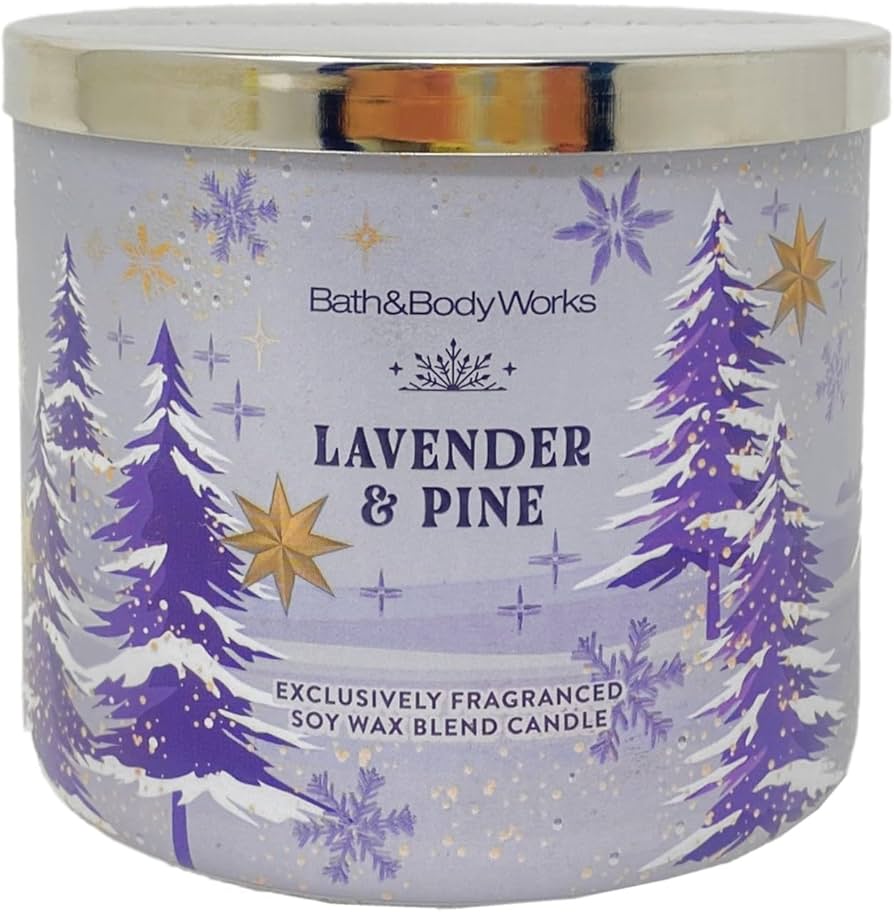 Lavender & Pine 3-Wick Candle - Bath & Body Works