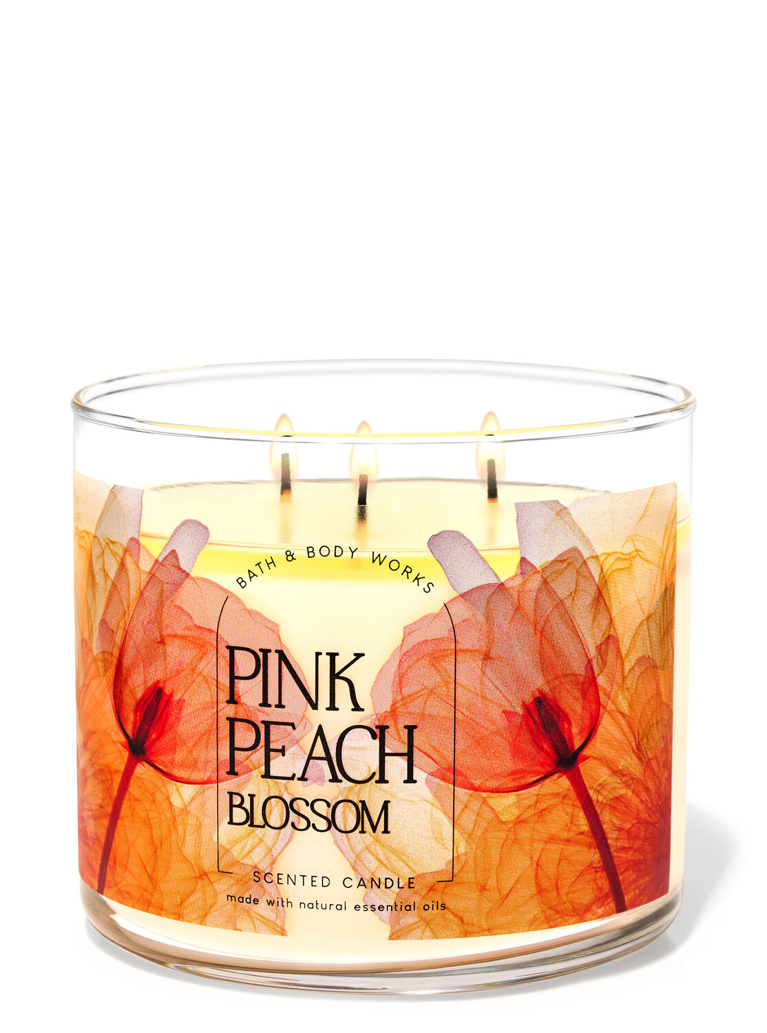Pink Peach Blossom 3-Wick candle - Bath & Body Works