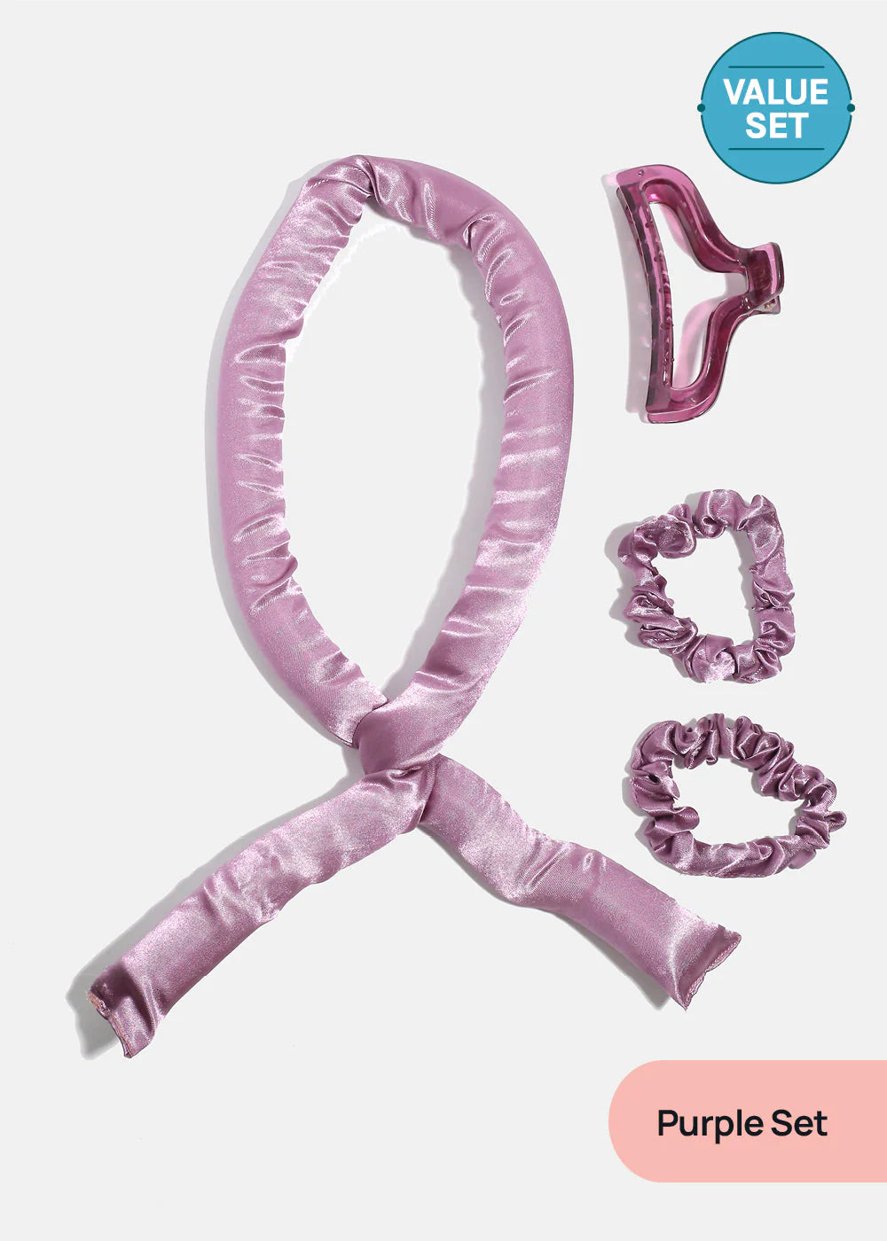 Heat-Free Satin Hair Curling Rod Set-AOA