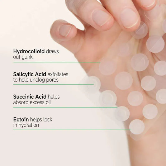 Hydrocolloid Invisible Pimple Patches - The Inkey List