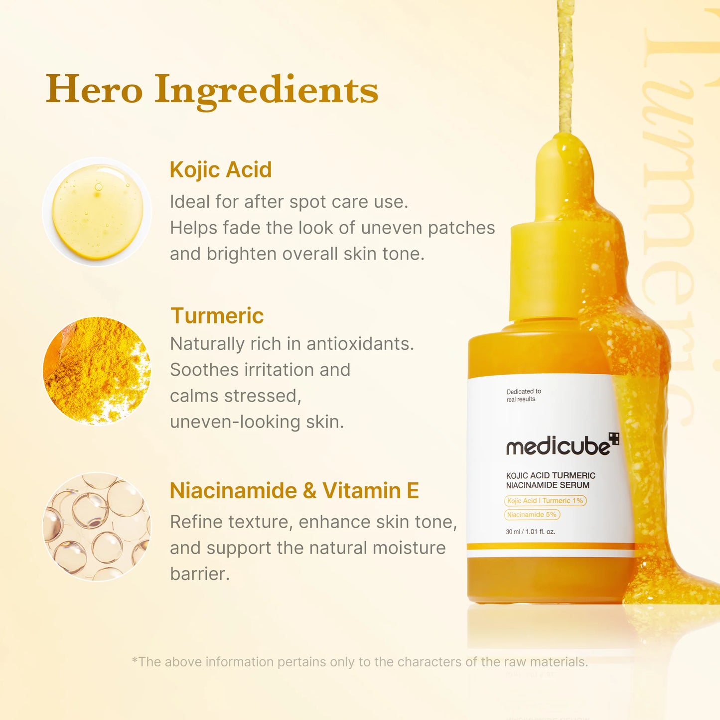 Kojic Acid Turmeric Niacinamide Serum - Medicube
