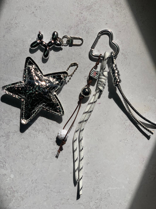 Metallic Star Llavero Multiusos