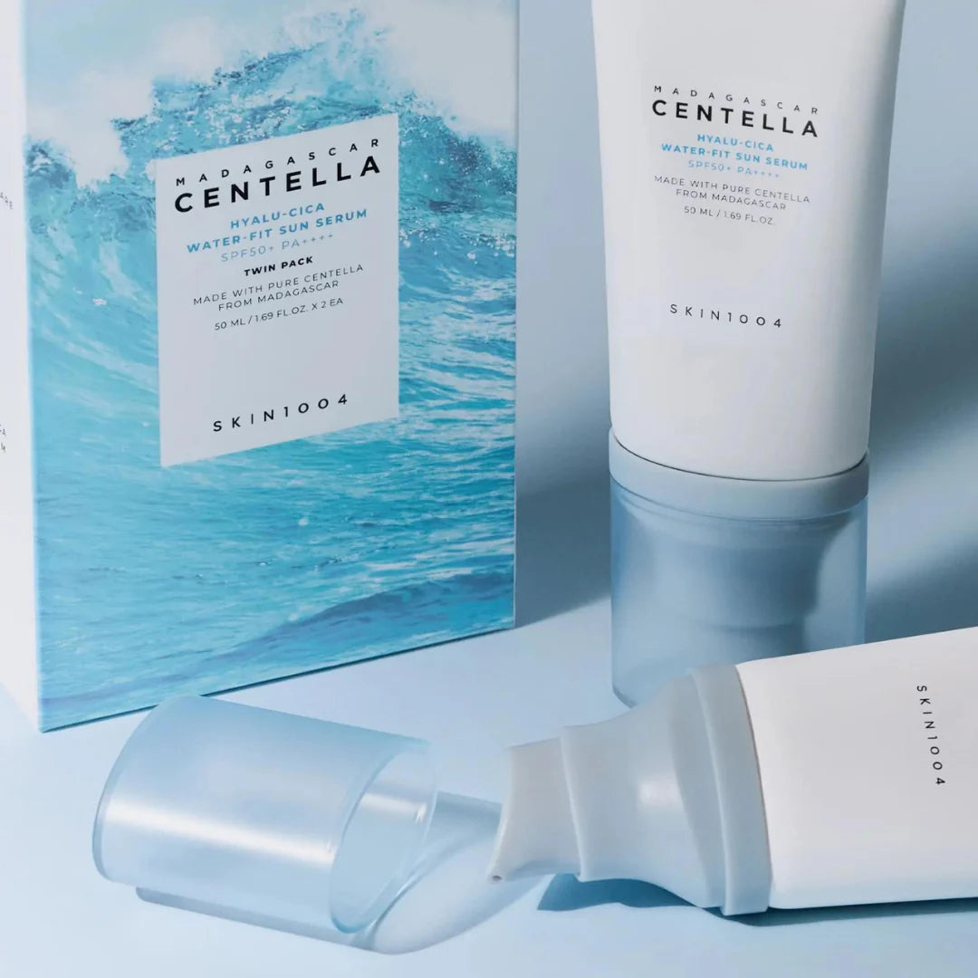 Madagascar Centella Hyalu-Cica Water-Fit Sun Serum Twin Pack - Skin1004