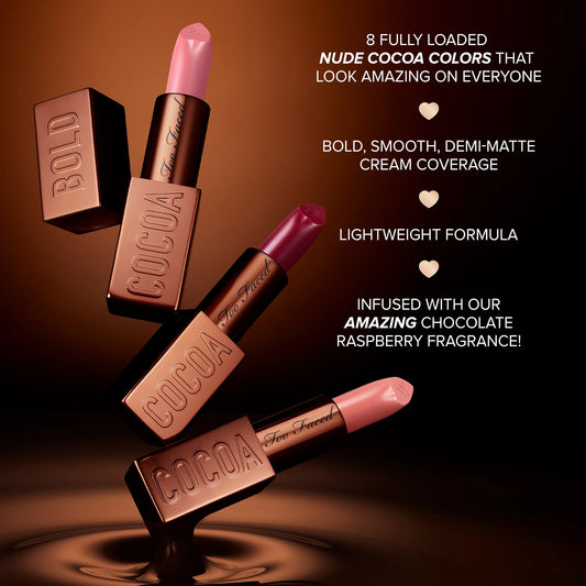 Cocoa Bold Em-Powered Cream Lipstick - Too Faced