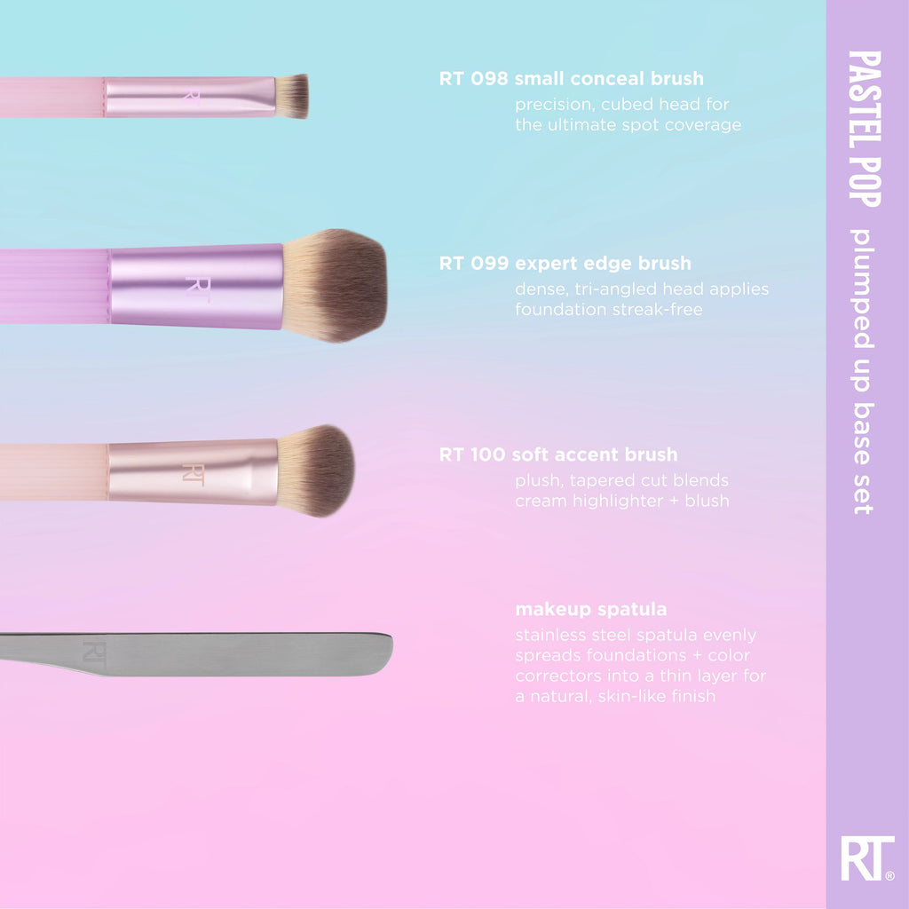 Pastel Pop Limited Edición Plumped Up Base Set - Real Techniques
