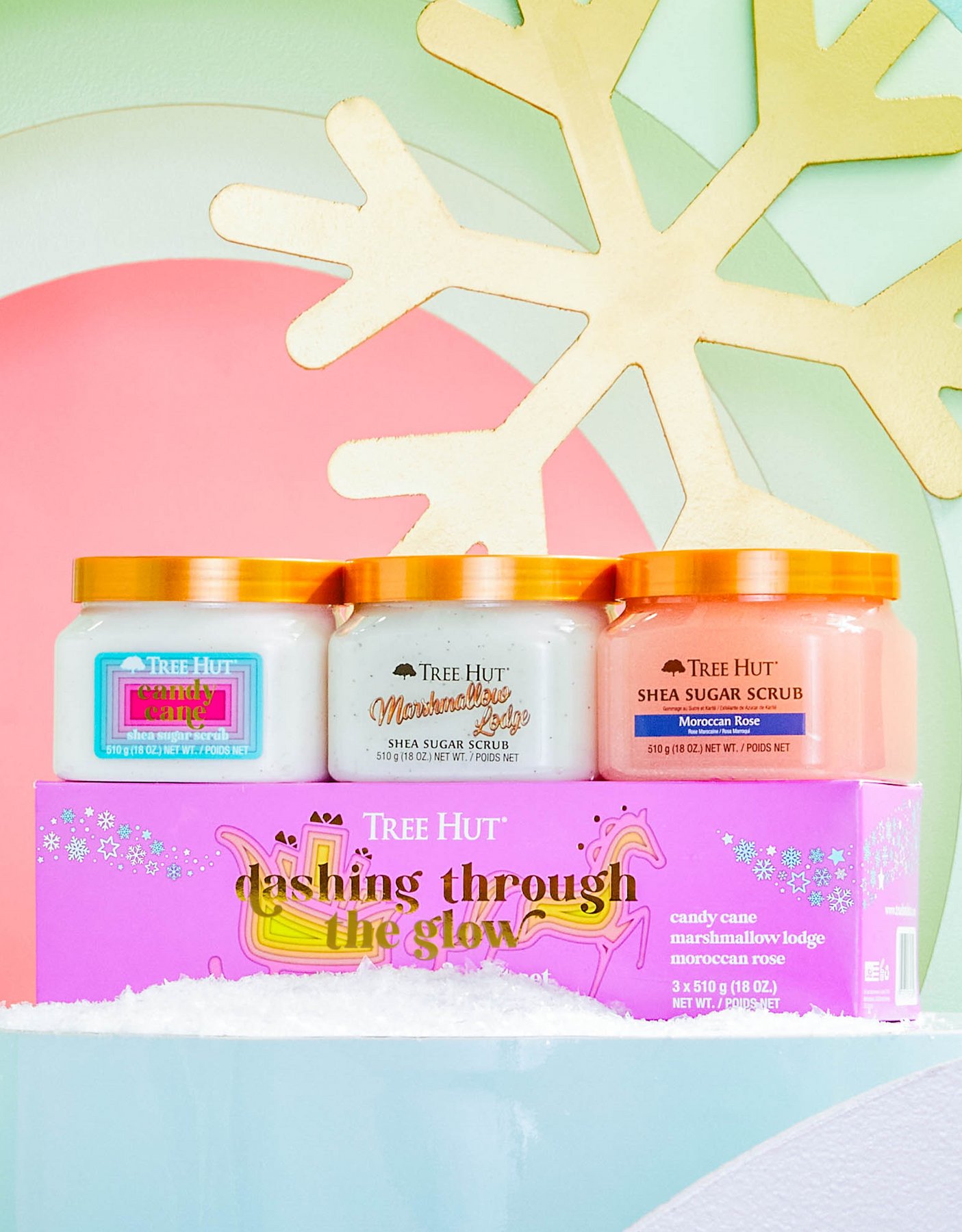 Dashing Thorough the glow sugar scrub gift set - Tree Hut