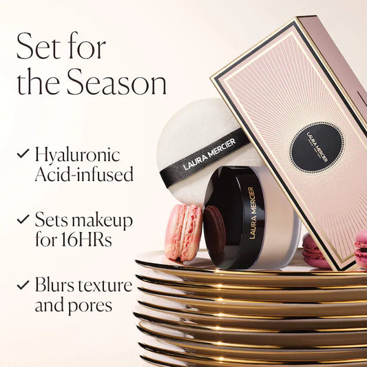 Ultra Blur Translucent Loose Setting Powder & Puff - Laura Mercier