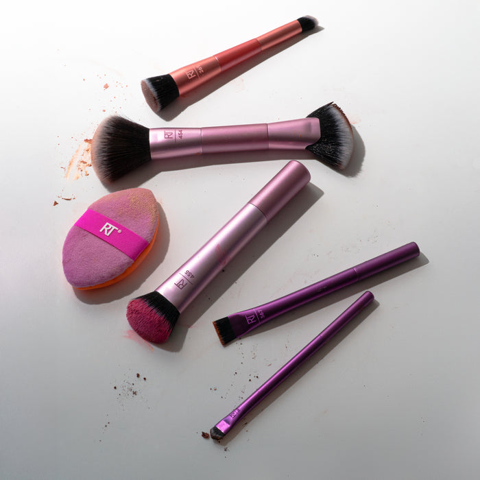 Big Blends Energy Brush+Dual-Sided Puff Set - Real Techniques