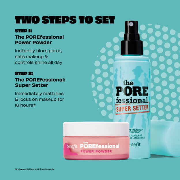 The Porefessional Set Up Setting Spray & Powder Duo - Benefit