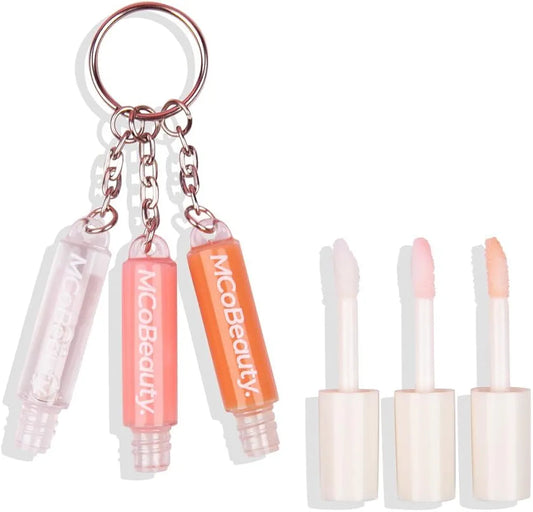 Lip Gloss Trio 3 in Gloss Keyring - Mco Beauty
