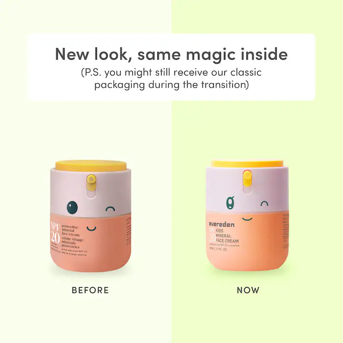 Spf Kids 20 Mineral Face Cream - Evereden