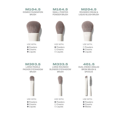 Along For The Glide 6 Piece Travel Brush Set - Morphe