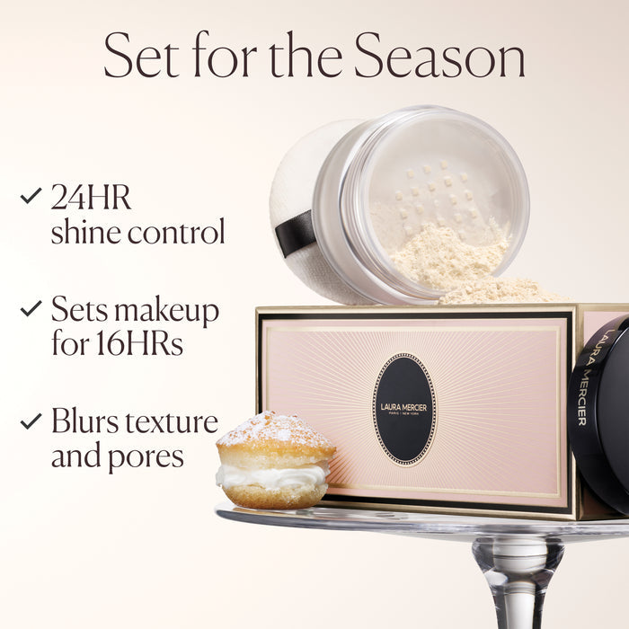Indulgent Icons Translucent Loose Setting Powder & Puff - Laura Mercier