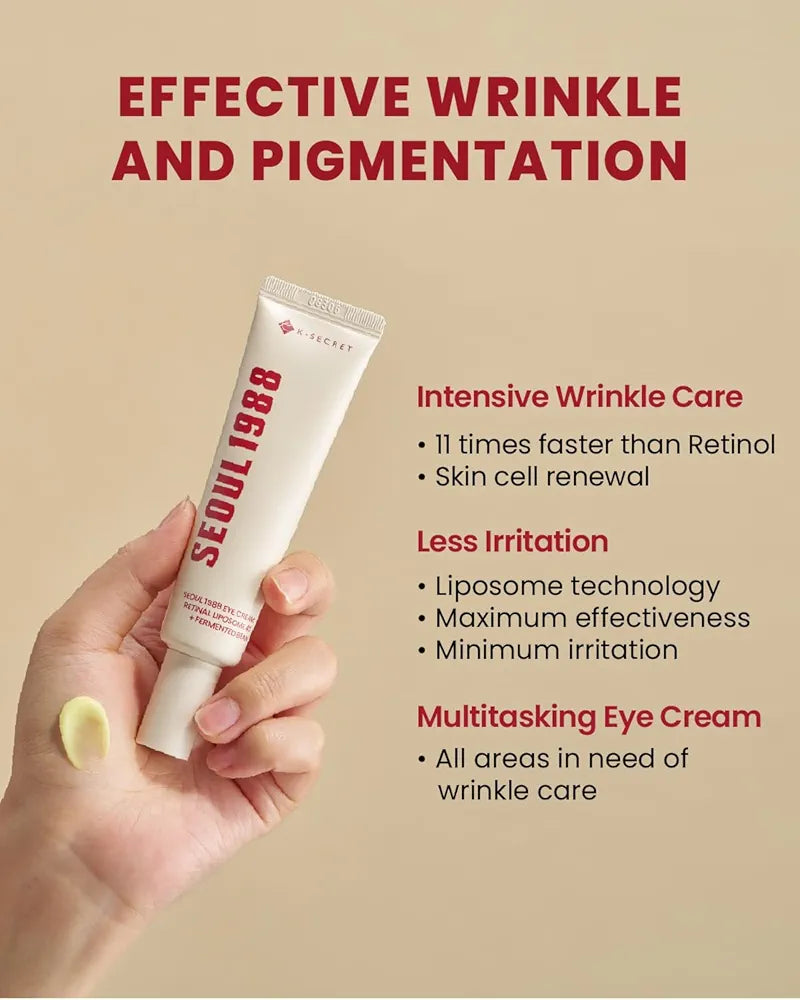 Seoul 1988 Eye Cream:Retinal Liposome 4%+Fermented Bean - K-Secret