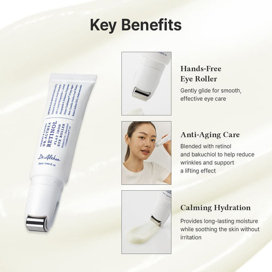 Firming & Lifting Retinol Flat Iron Eye Roller - Dr. Althea