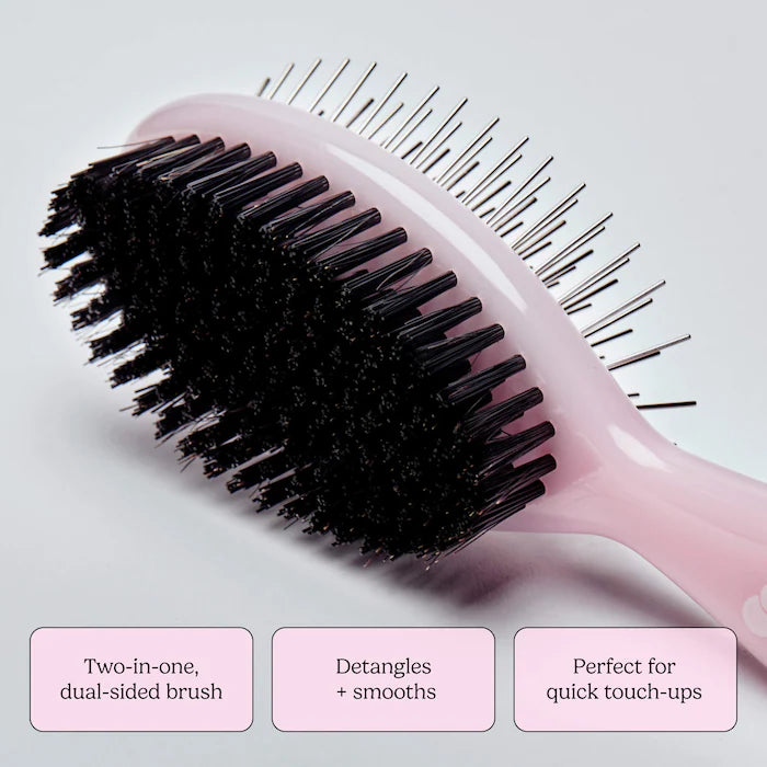 Double Take Dual Sided Detangling and Smooth Hair Brush - Mane