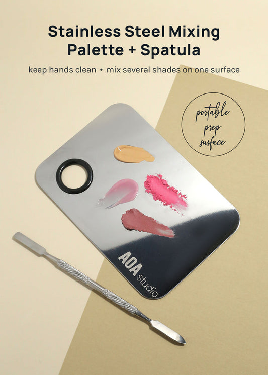 2 PC. Set Stainless Steel Mixing Palette - Aoa