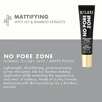 No Pore Zone Mattifying Primer - Milani