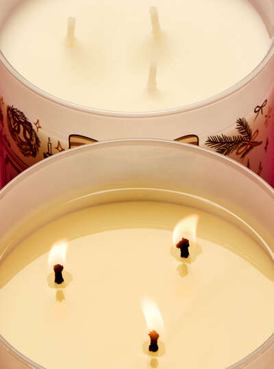 Bright Christmas Morning 3 Wick Candle - Bath & Body Works