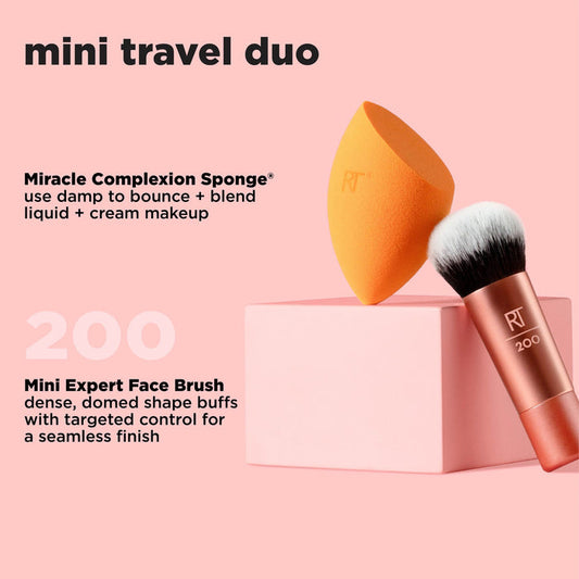 Mini Travel Duo Brush & Blender - Real Techniques