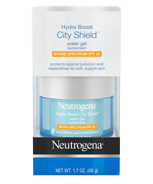 Hydro Boost City Shield Water Gel Sunscreen Amplio Espectro SPF 25 - Neutrogena