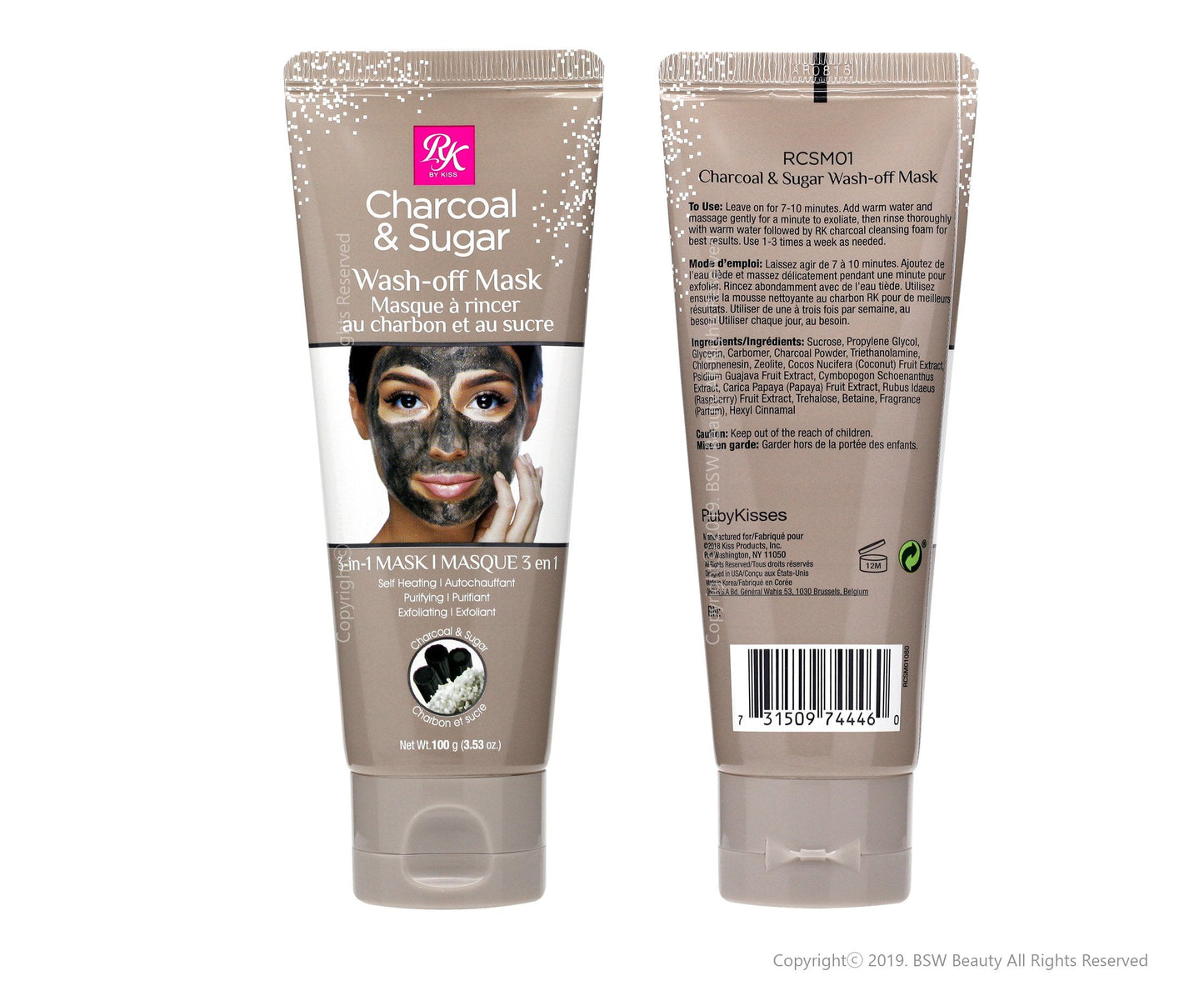 RK CHARCOAL & SUGAR Wash-off Mask