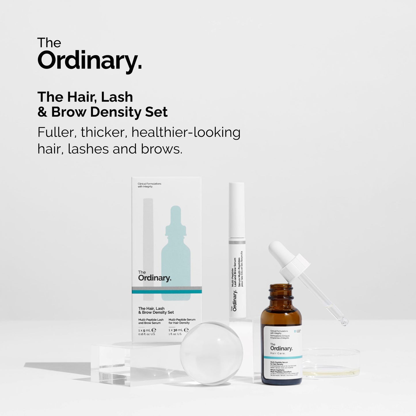 The Hair, Lash & Brow Density Set The Ordinary