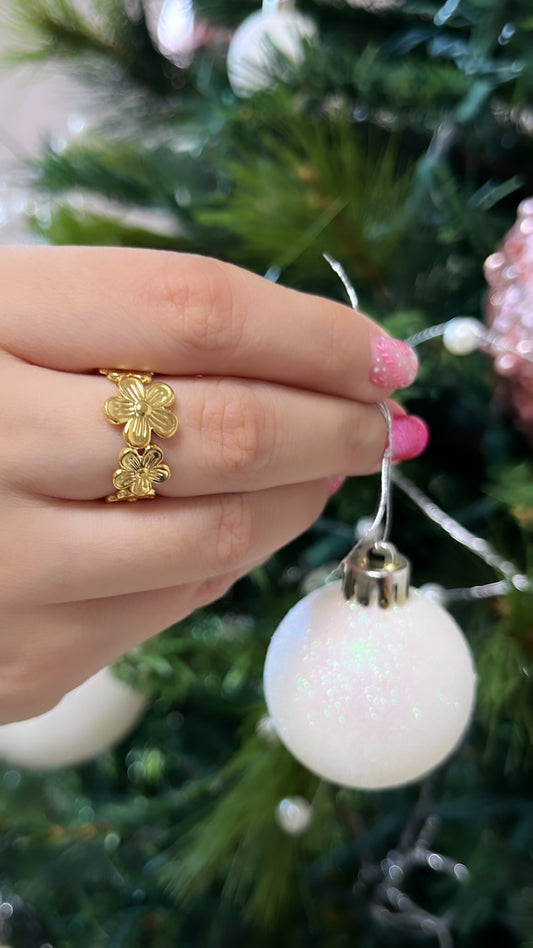 Flower Bomb Ring Stainless Steel